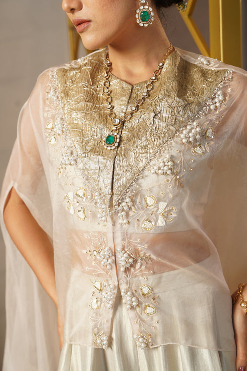 Cape with sharara